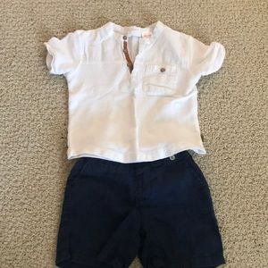 Zara short sleeve and short set